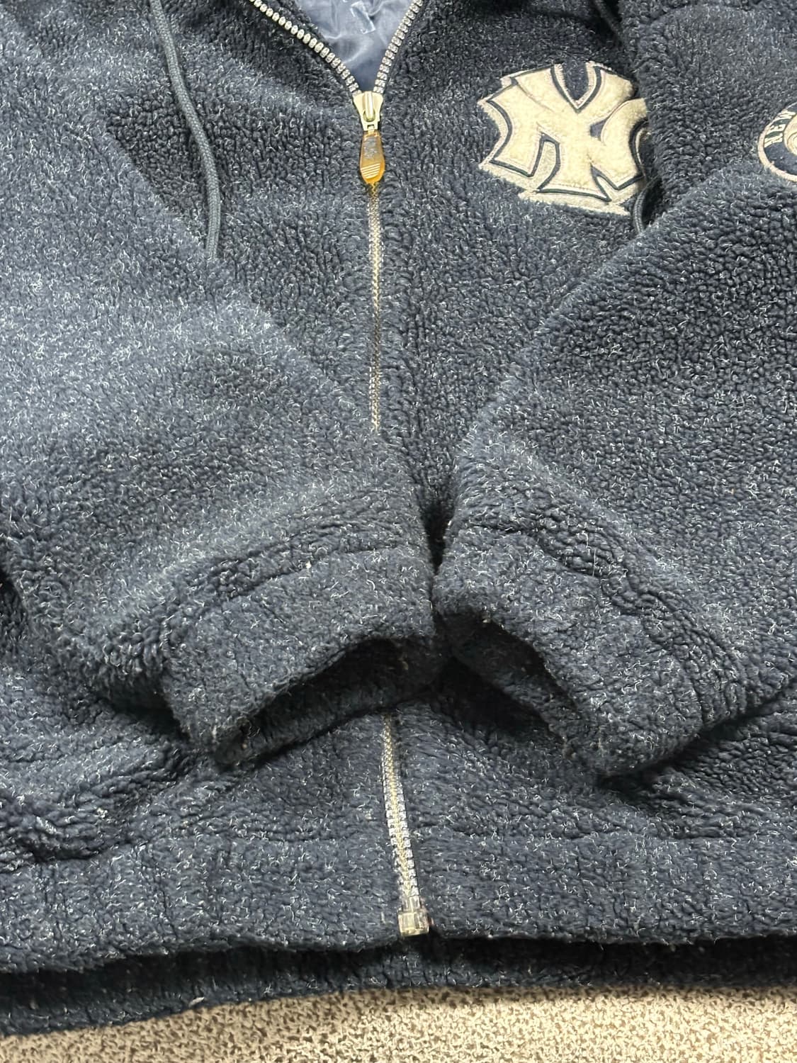 00s WWS MLB 뉴욕 양키스 플리스 후드 집업 100사이즈 상품이미지8