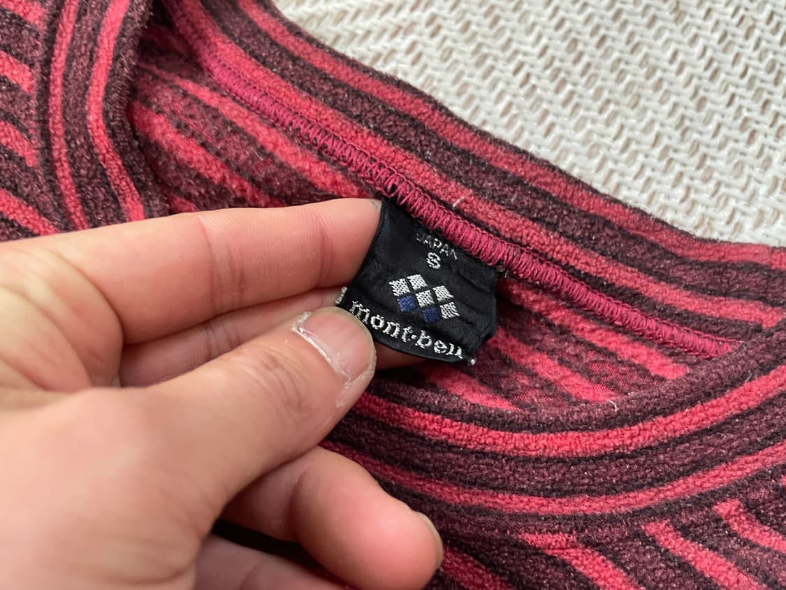 몽벨 플리스 스트라이프 롱슬리브  J03524 상품이미지3