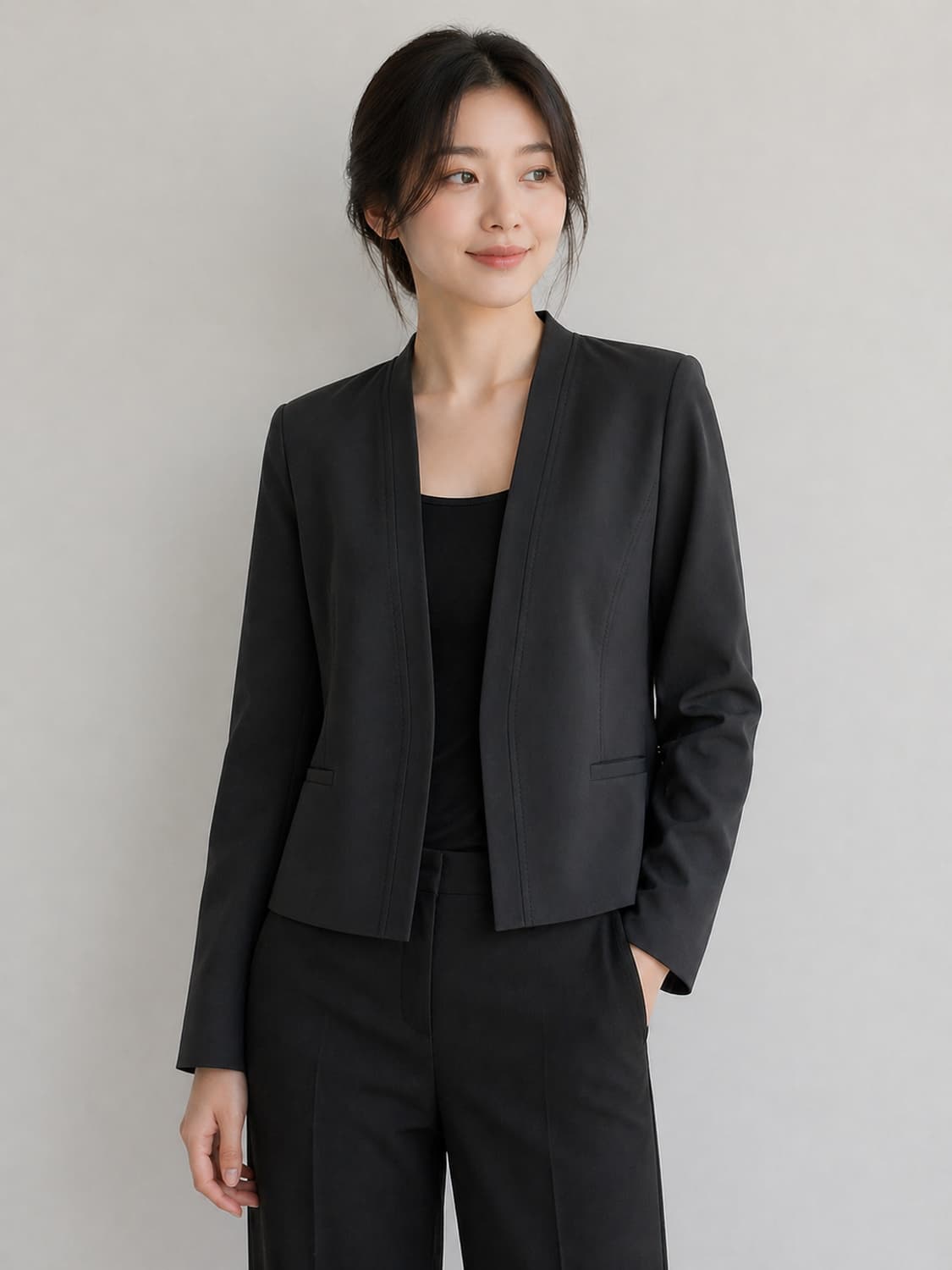 [정품] iCB 노카라 스트레치 자켓 (블랙/JPN 9사이즈) 상품이미지1