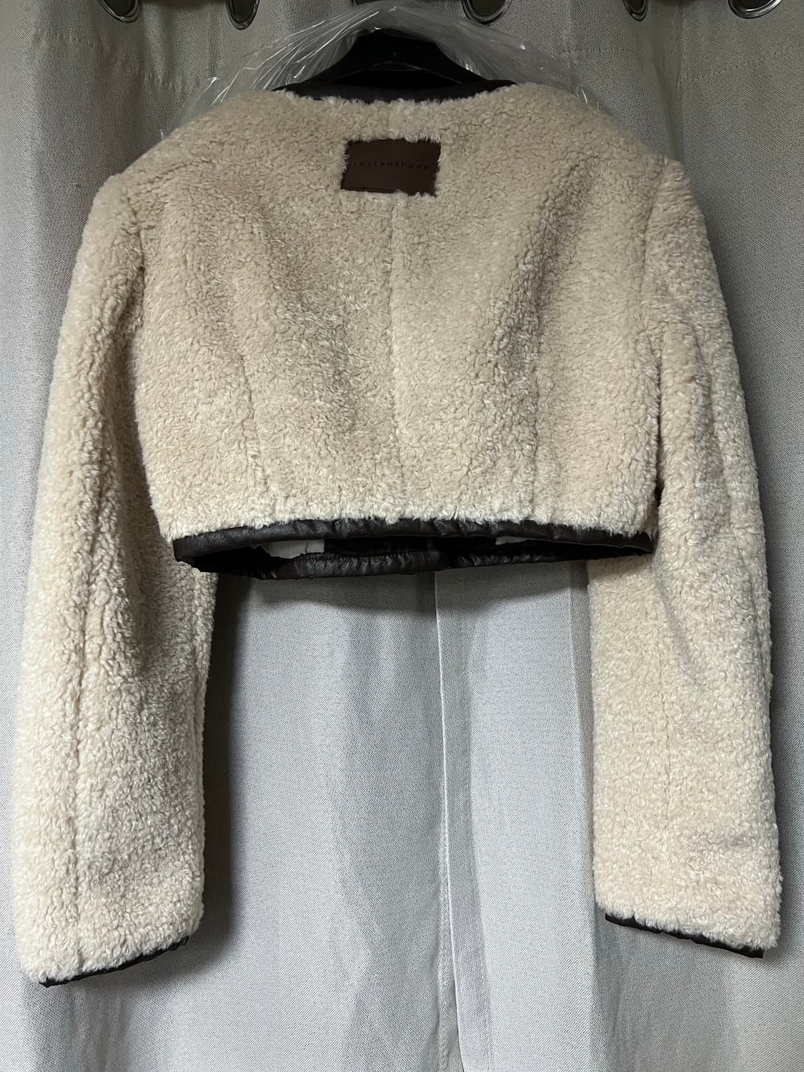 새상품/구할수없는/약30%저렴)시어링크롭자켓-아이보리/ 인스턴트펑크 상품이미지9