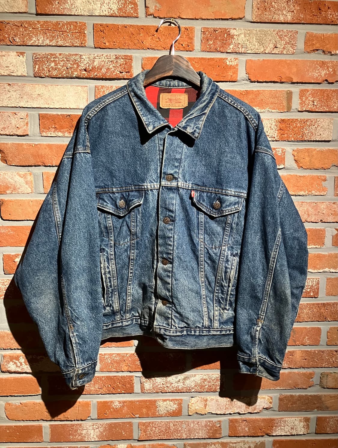 80s USA 빈티지 리바이스 버팔로 안감 3세대 데님 자켓 상품이미지2