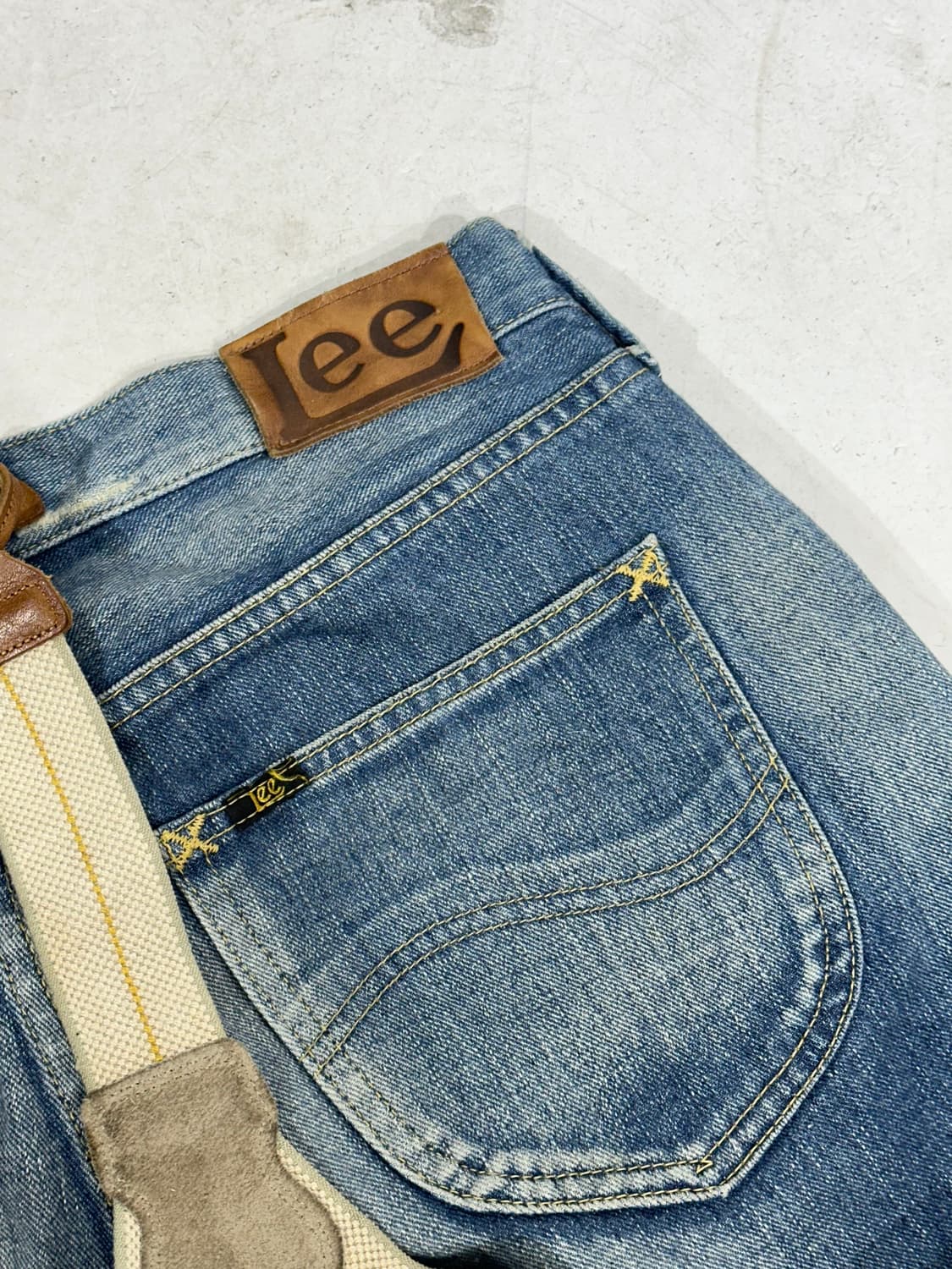 Lee SLY 시슬리 웨스턴 가죽 서스펜더 멜빵 바지 데님 팬츠 청바지 상품이미지6