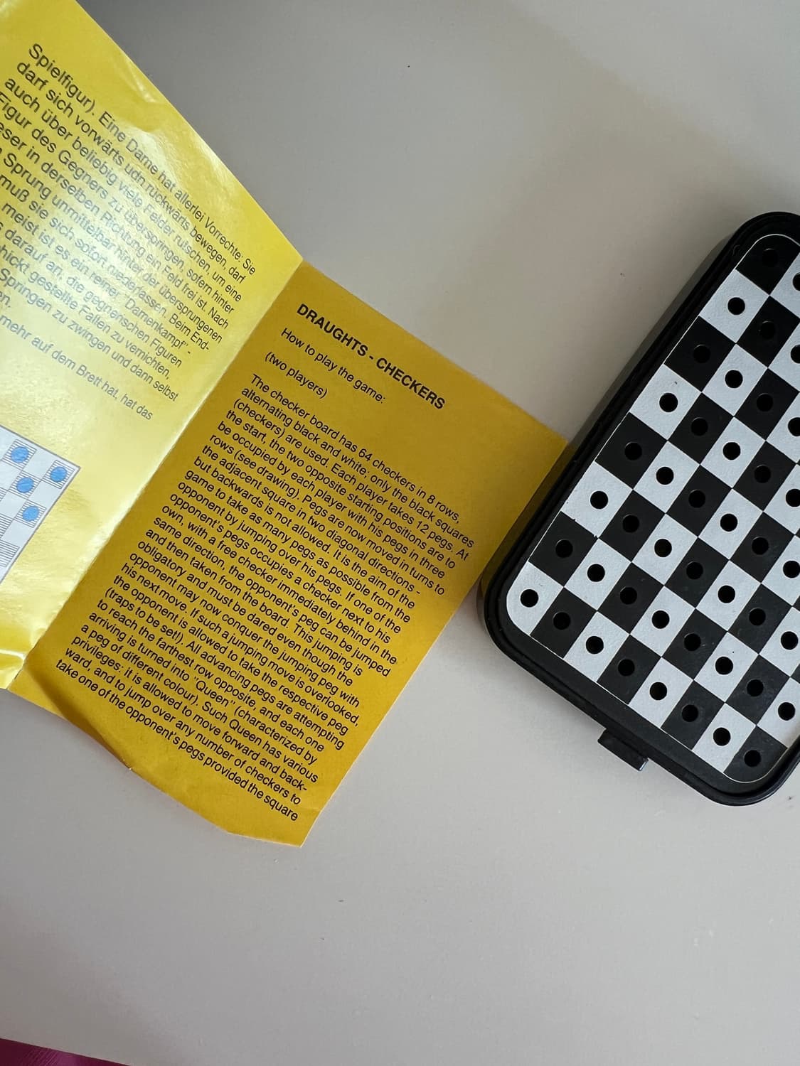 빈티지 보드게임 체커스 상품이미지2