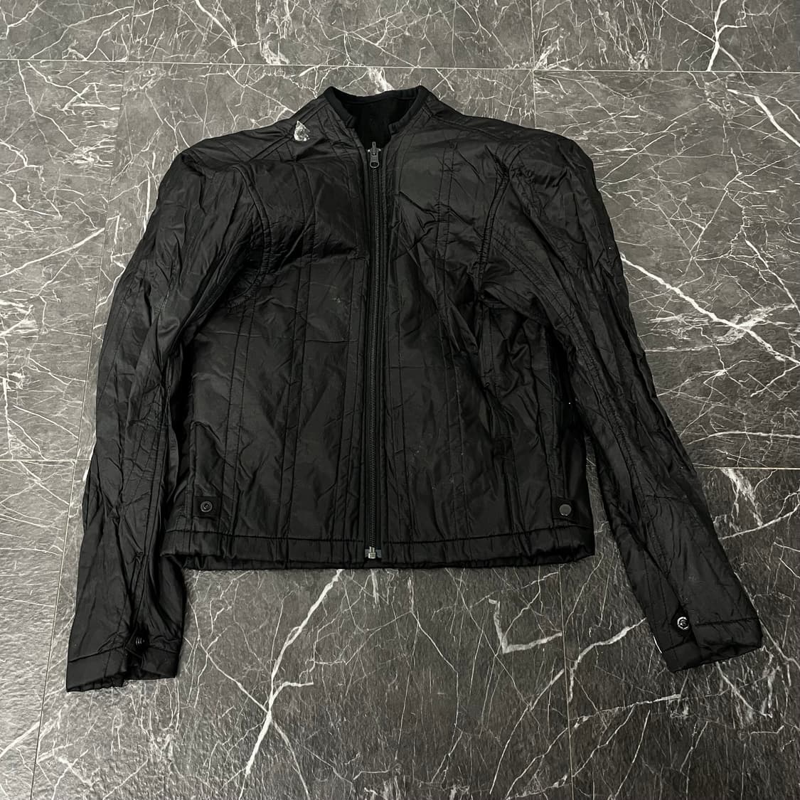 L 리플렉티브 레더 라인 레이싱 자켓 상품이미지9