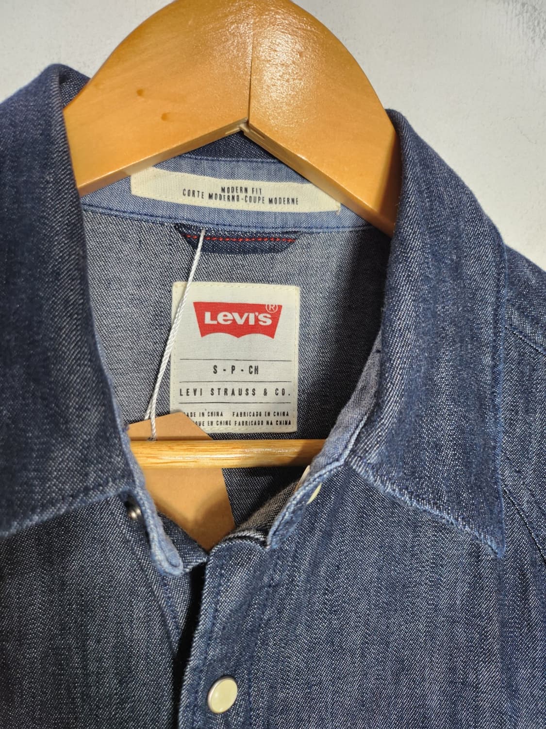 S 리바이스 웨스턴 데님 셔츠 상품이미지3