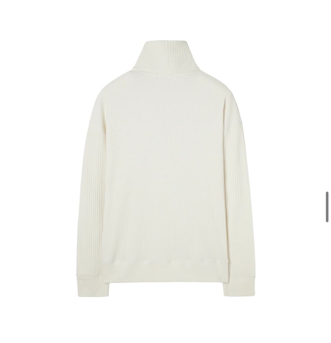 (L) 인사일런스 볼드 리브 하프 집업 니트 CREAM 상품이미지3