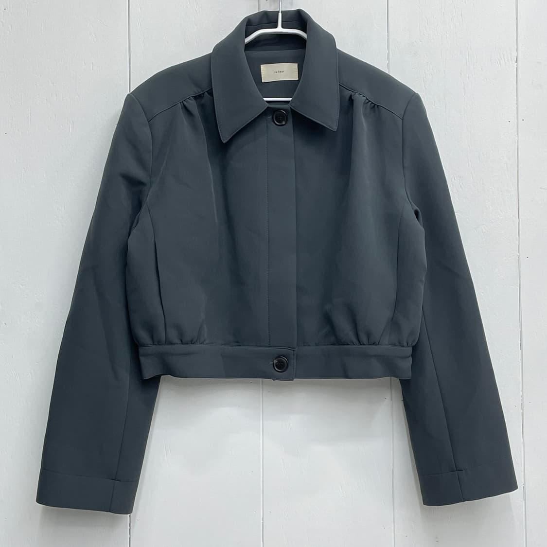 re fleur 셔링 크롭 자켓 상품이미지2