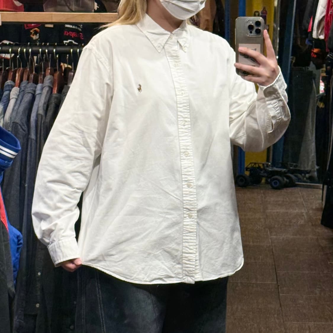 [HI] 폴로 랄프로렌 긴팔 셔츠 화이트  상품이미지3