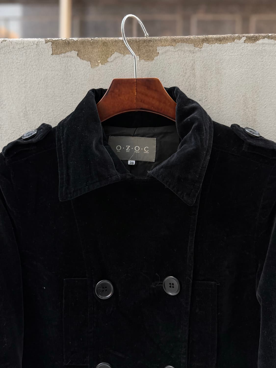 오조크 벨벳틴 코트 상품이미지7