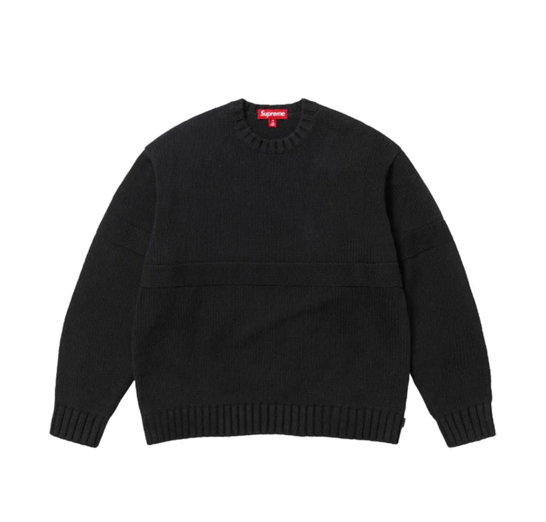 [L] 슈프림 토널 아플리케 스웨터 블랙 25SS 상품이미지2