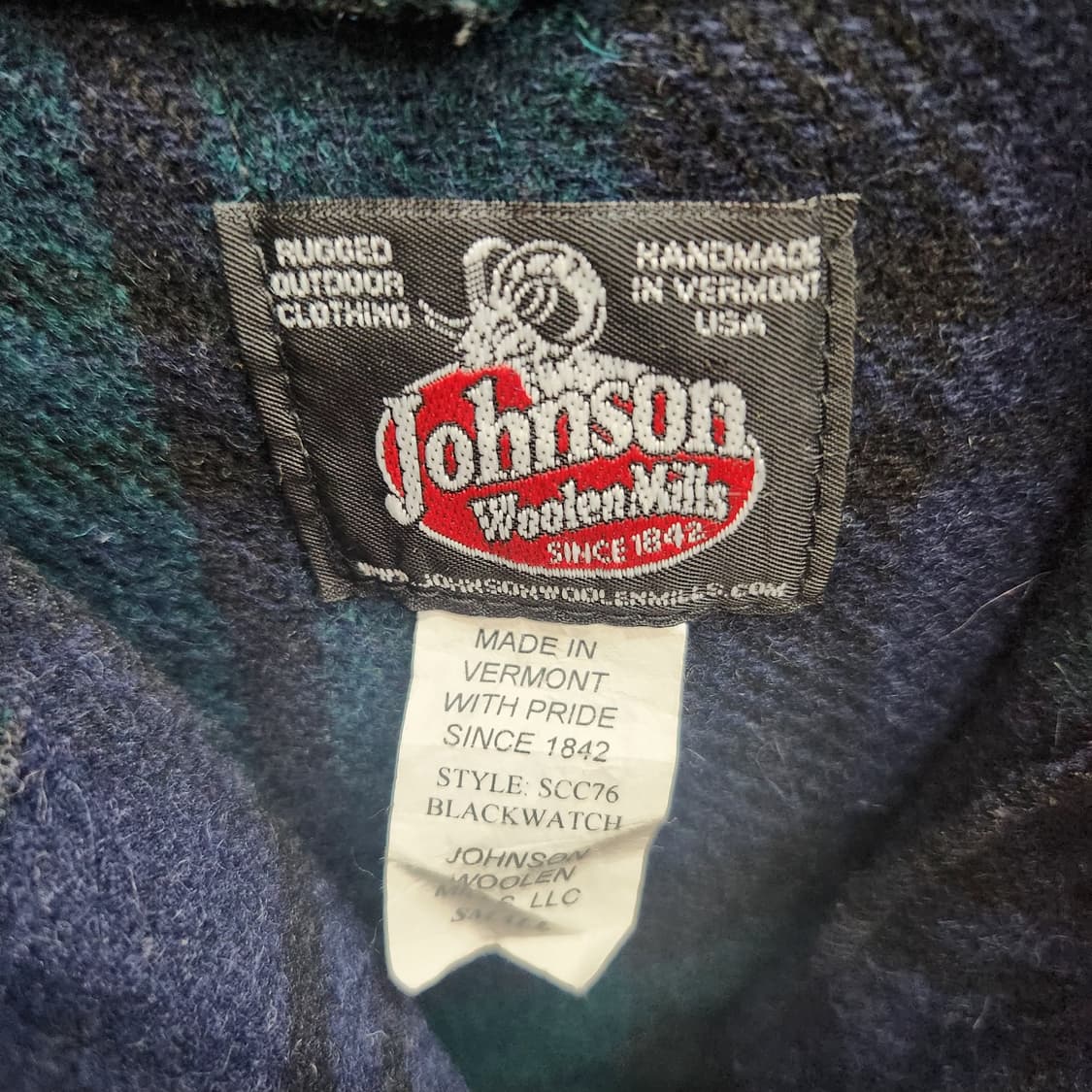Johnson Woolen Mills 울혼방 체크 케이프 S(S~M) 상품이미지6