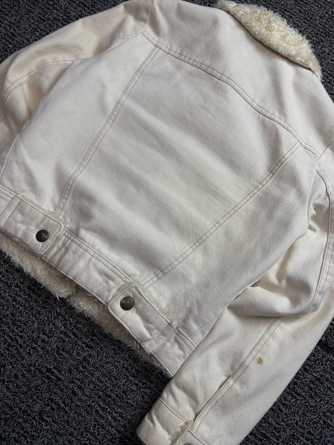 00s 캘빈클라인 올드스쿨 쉐르파 트러커 데님 자켓 2140 상품이미지6