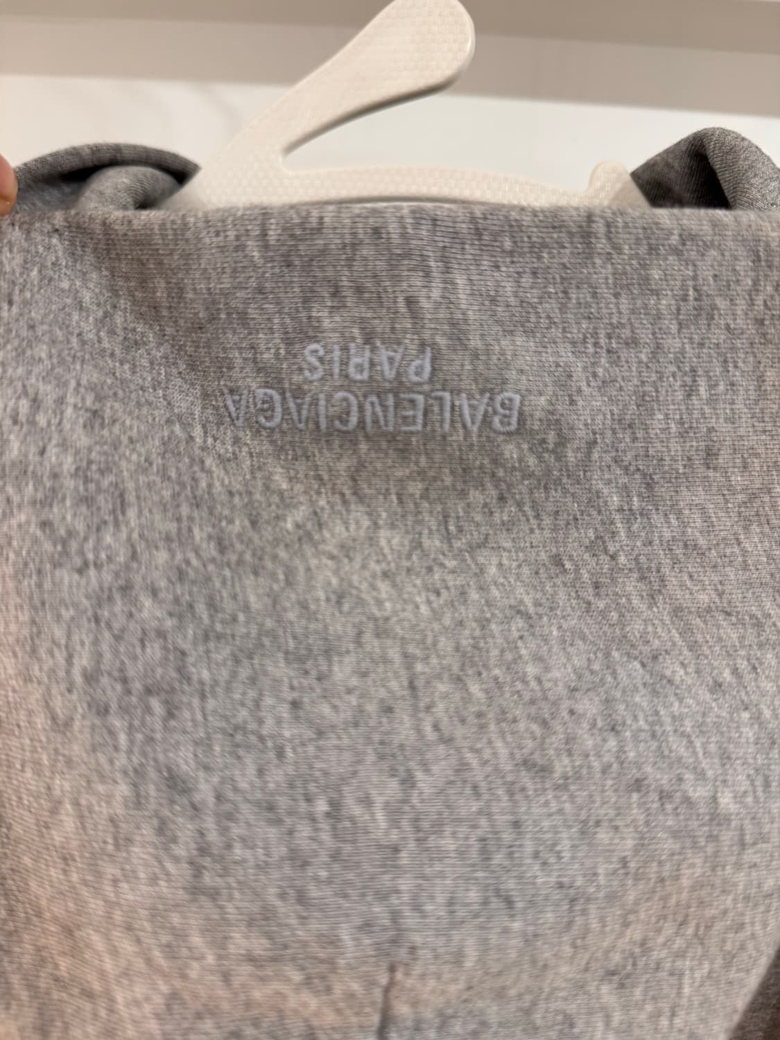 발렌시아가 23 ss 더티워싱 후드 집업 그레이 L 상품이미지3