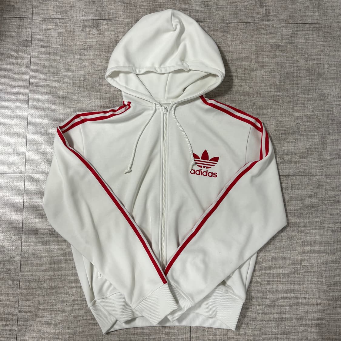 Adidas 아디다스 흰빨 후드 져지 상품이미지1