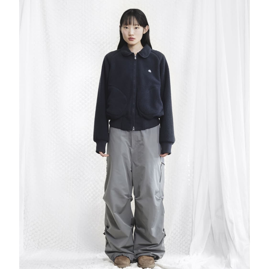 [2] 스마트어반유즈풀 스트랩 라인 팬츠 그레이 suu 코이세이오 상품이미지2