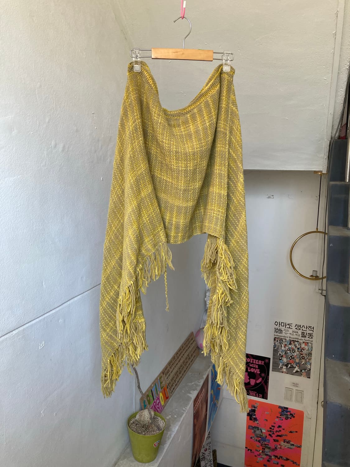 프린지 언발 판초•숄 상품이미지1