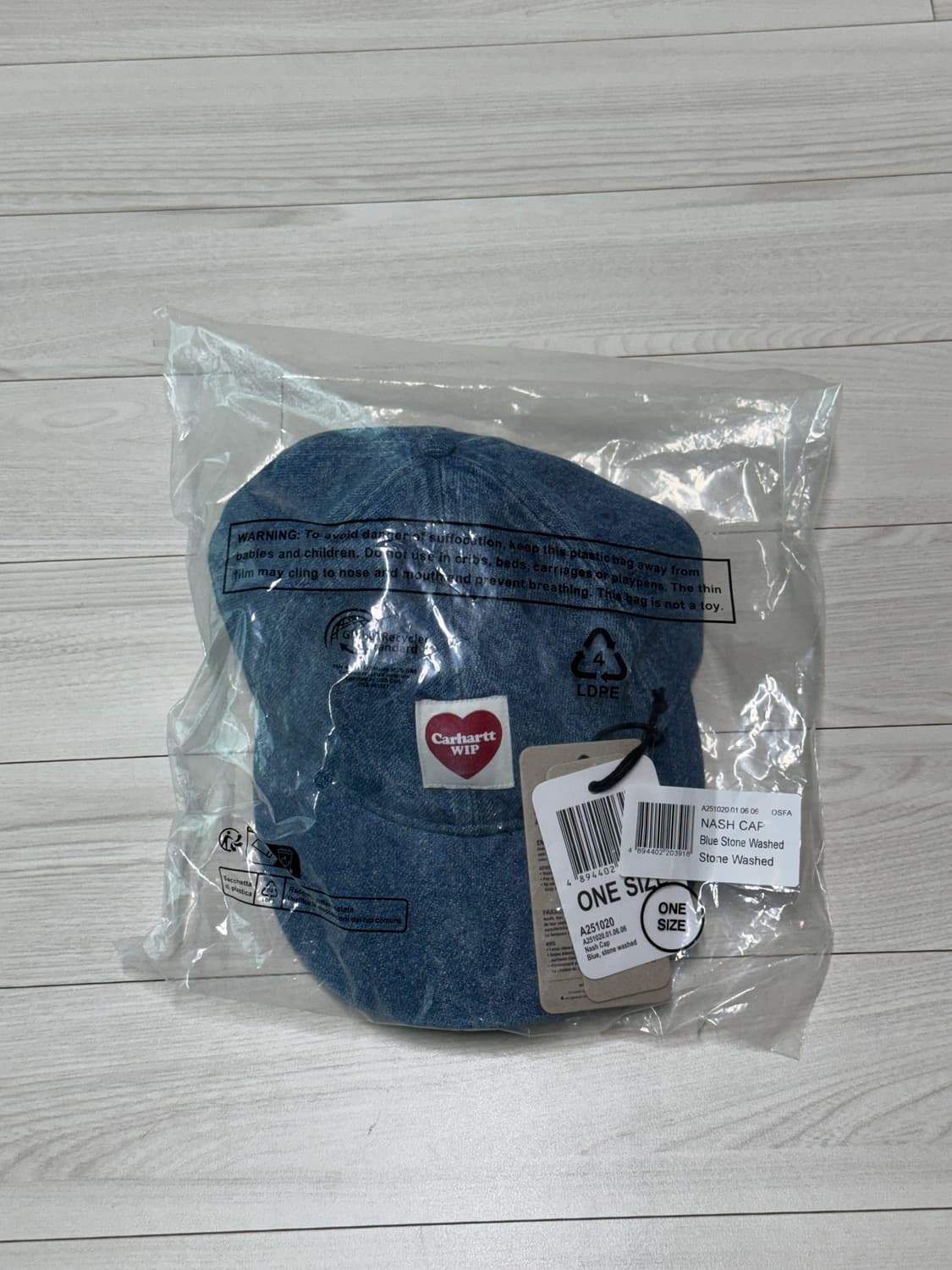 칼하트WIP 내쉬 캡 블루 스톤 워시드 상품이미지1