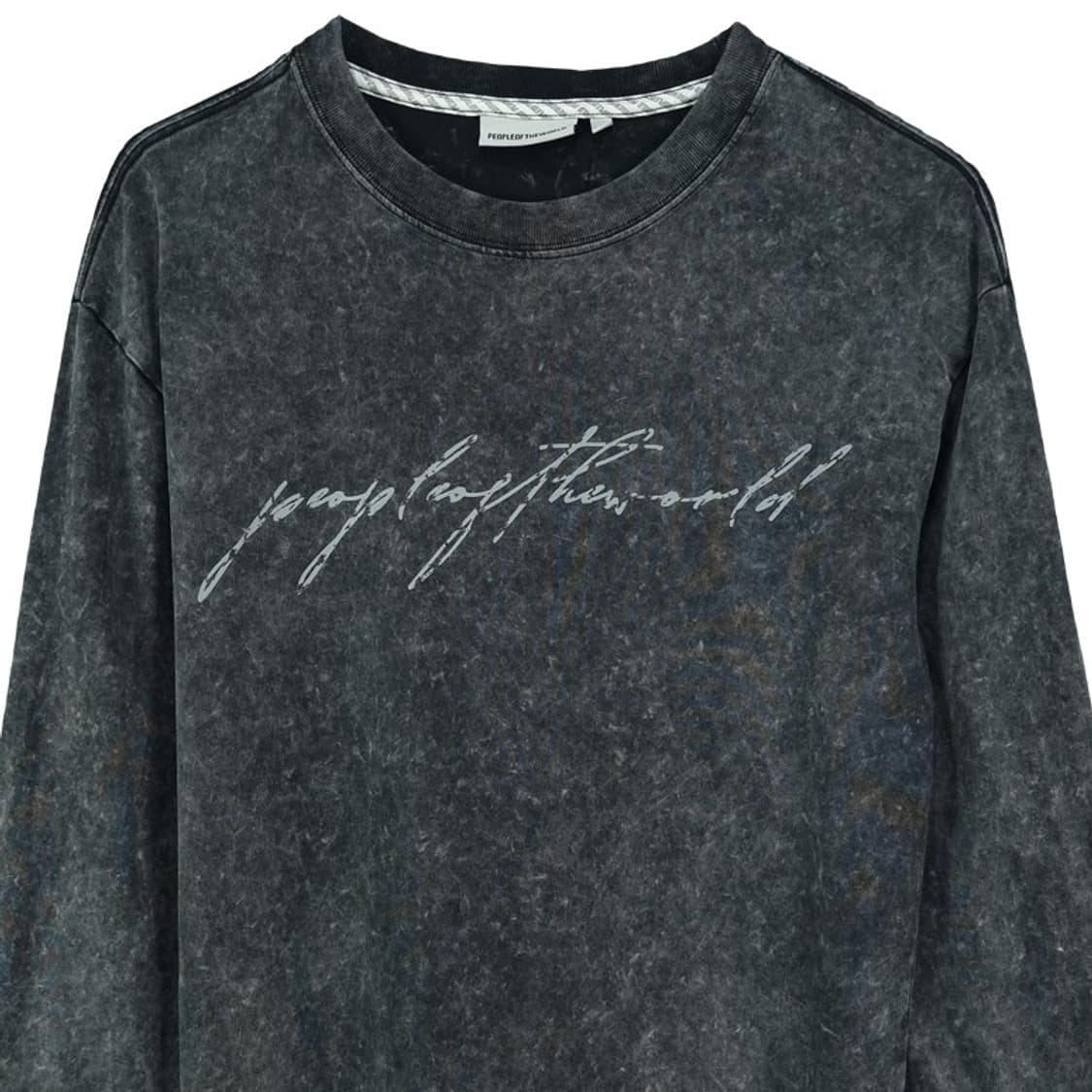 [피플오브더월드] 빅로고 워싱 롱슬리브 긴팔티 M18860 상품이미지4