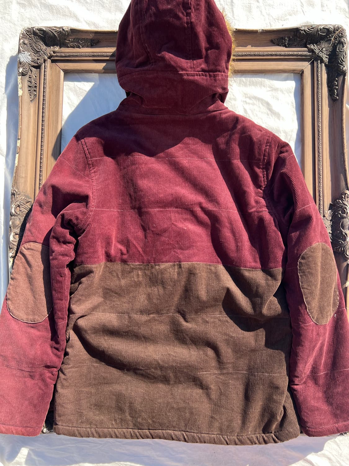 투톤 코듀로이 퍼 후드 자켓 상품이미지7