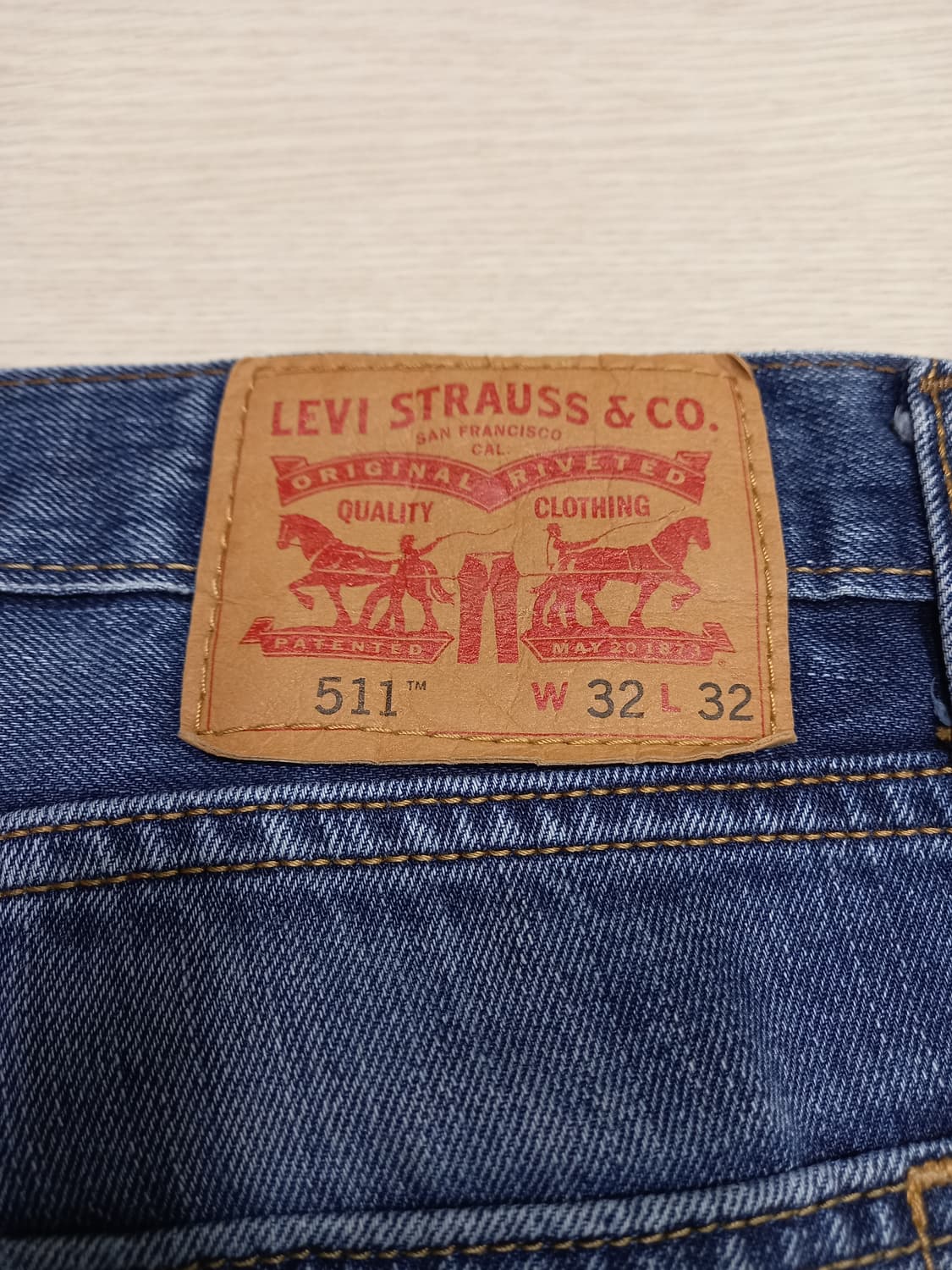 32 리바이스511 워싱 슬림일자진 배색진 32-331 상품이미지4