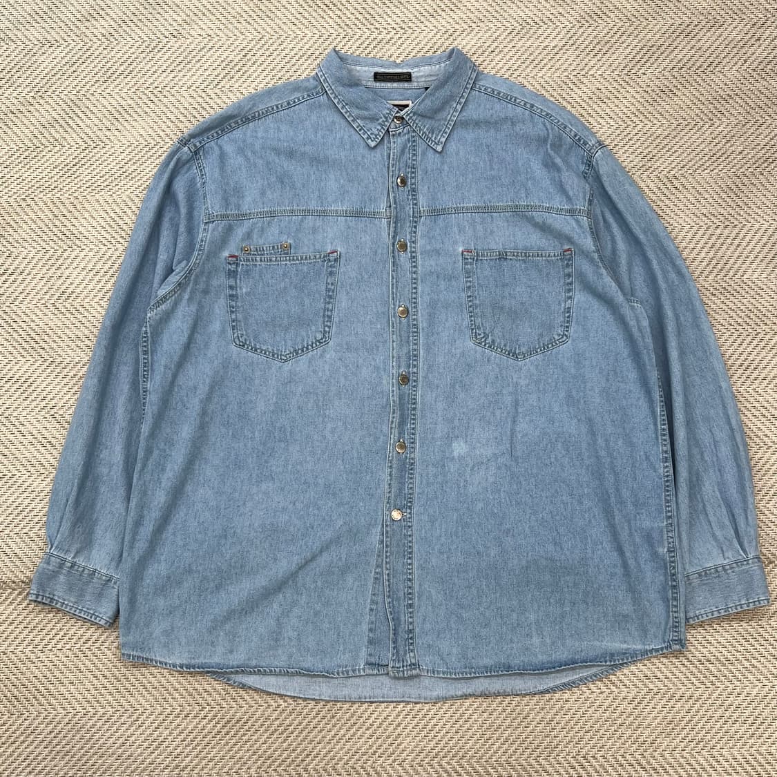 랭글러 투포켓 데님셔츠 r2622 상품이미지1