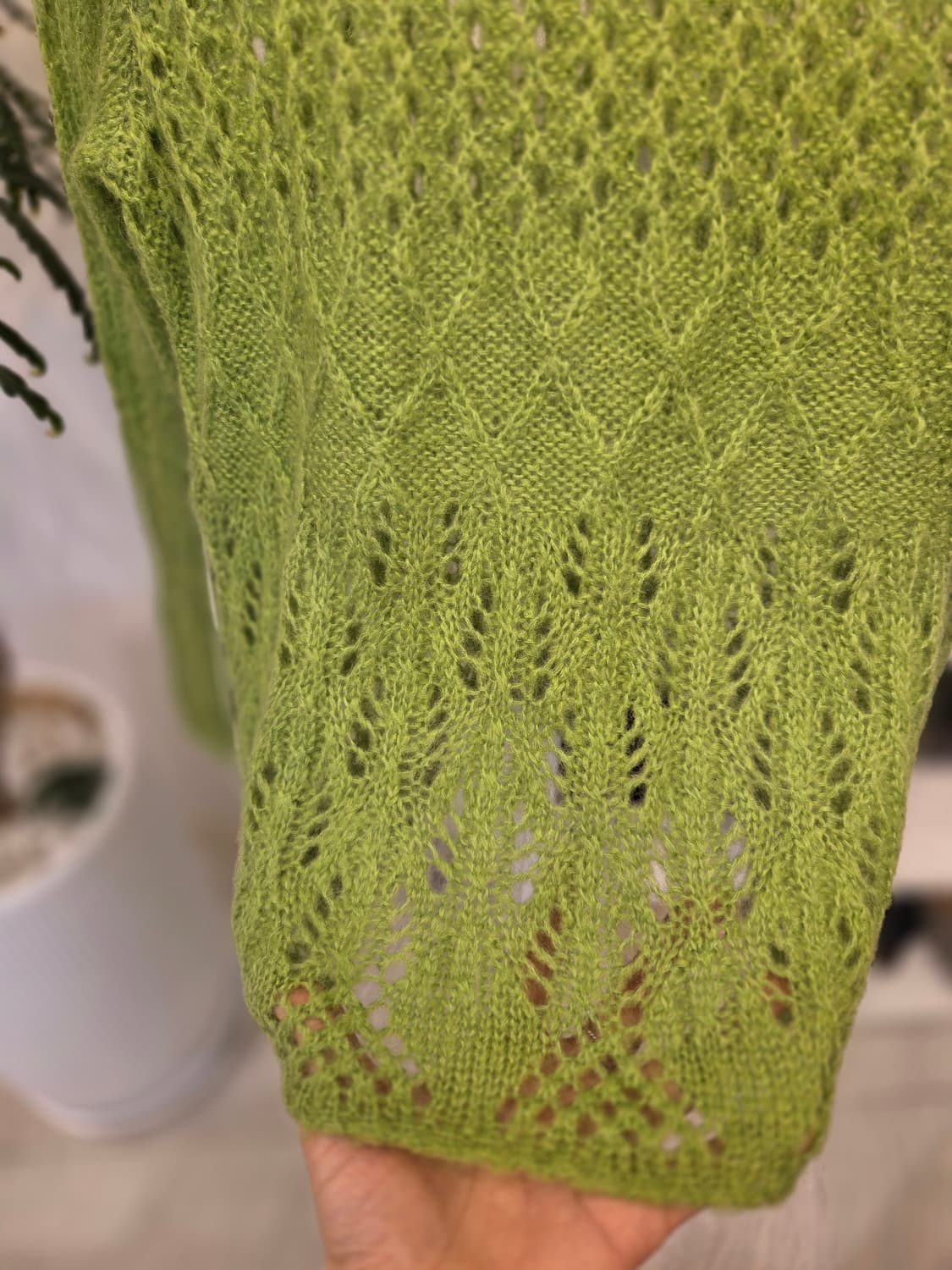 시스템 애플 그린 리본 니트 상품이미지6