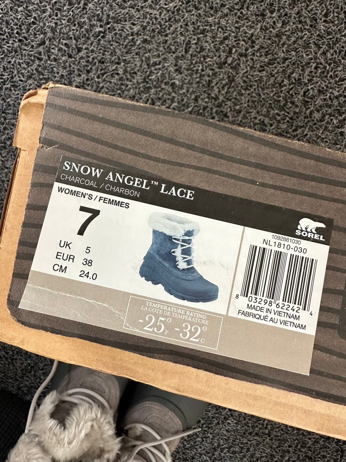 쏘렐 스노우 엔젤 레이스 여성 방한 부츠 240mm 상품이미지8