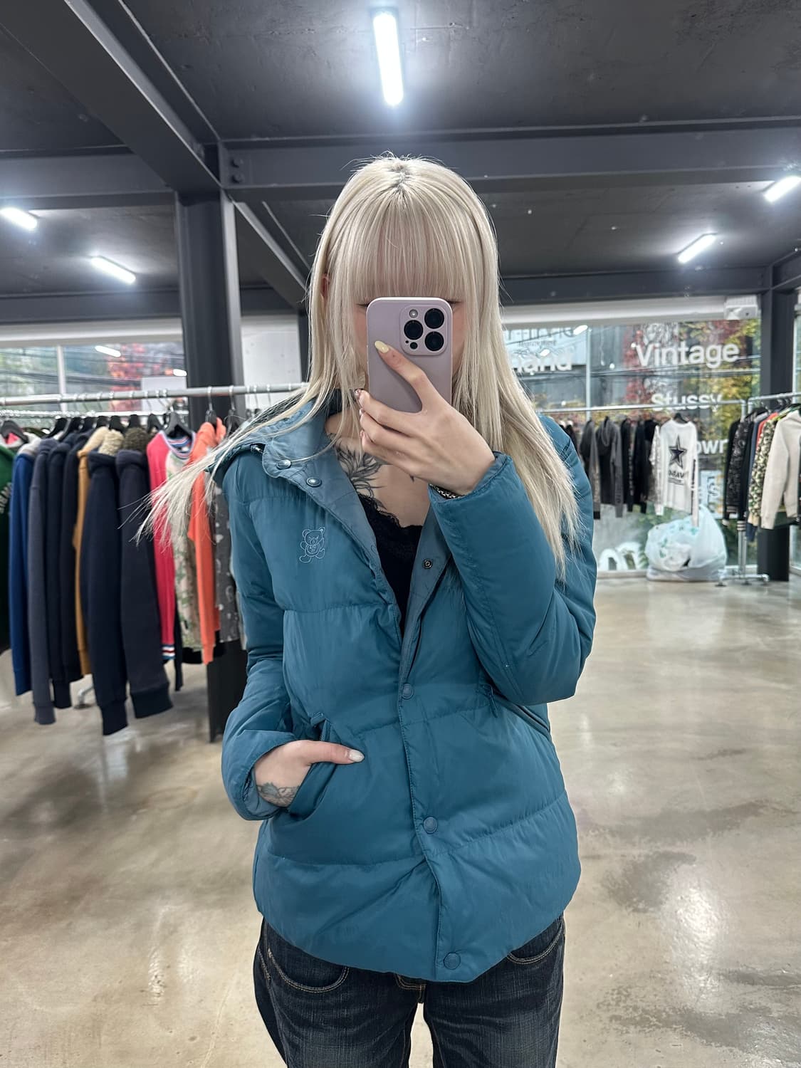 히스테릭글래머 퍽베어 리버시블 패딩 상품이미지1