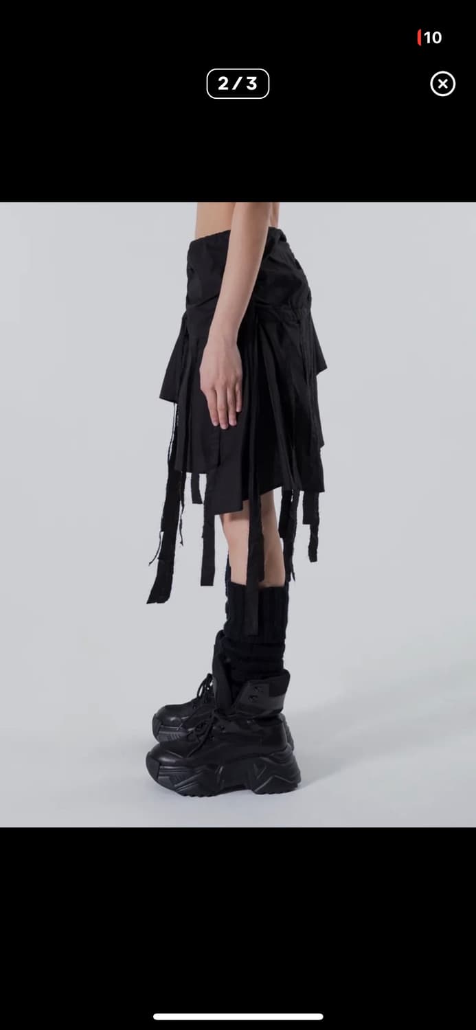 LEEY 언밸런스 태슬 스커트 상품이미지2