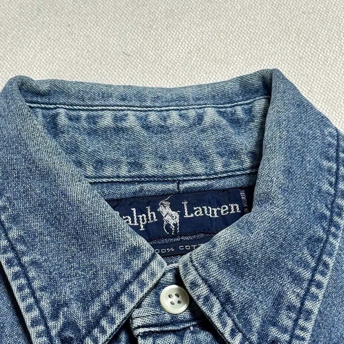 Polo Ralph Lauren 청 데님 셔츠 상품이미지3