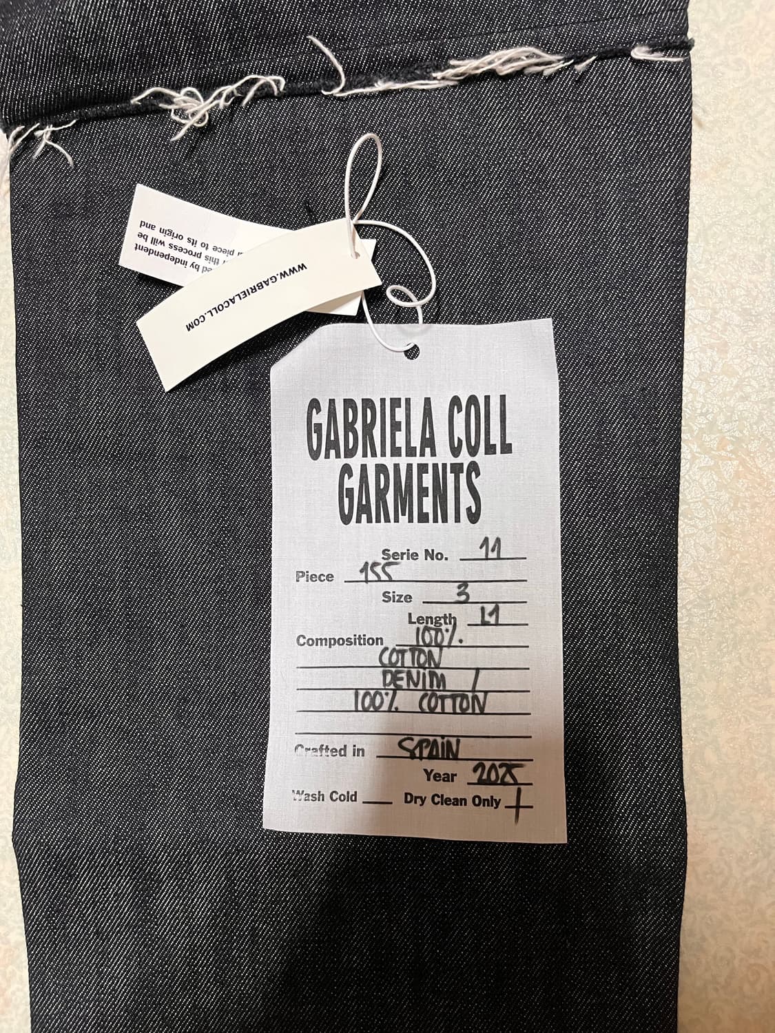 3사이즈)가브리엘라콜가먼츠 no.155 데님팬츠 상품이미지4