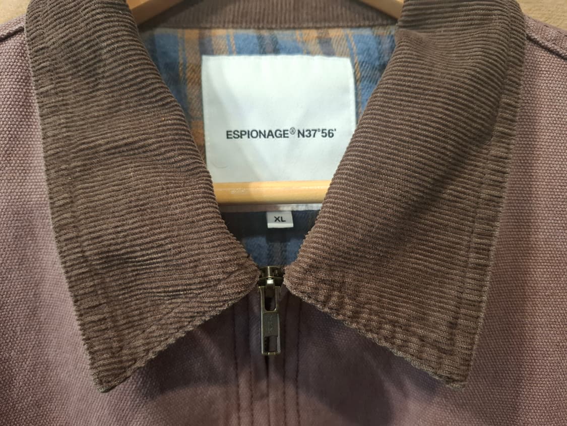 에스피오나지 블루종 워크자켓 버건디 상품이미지3