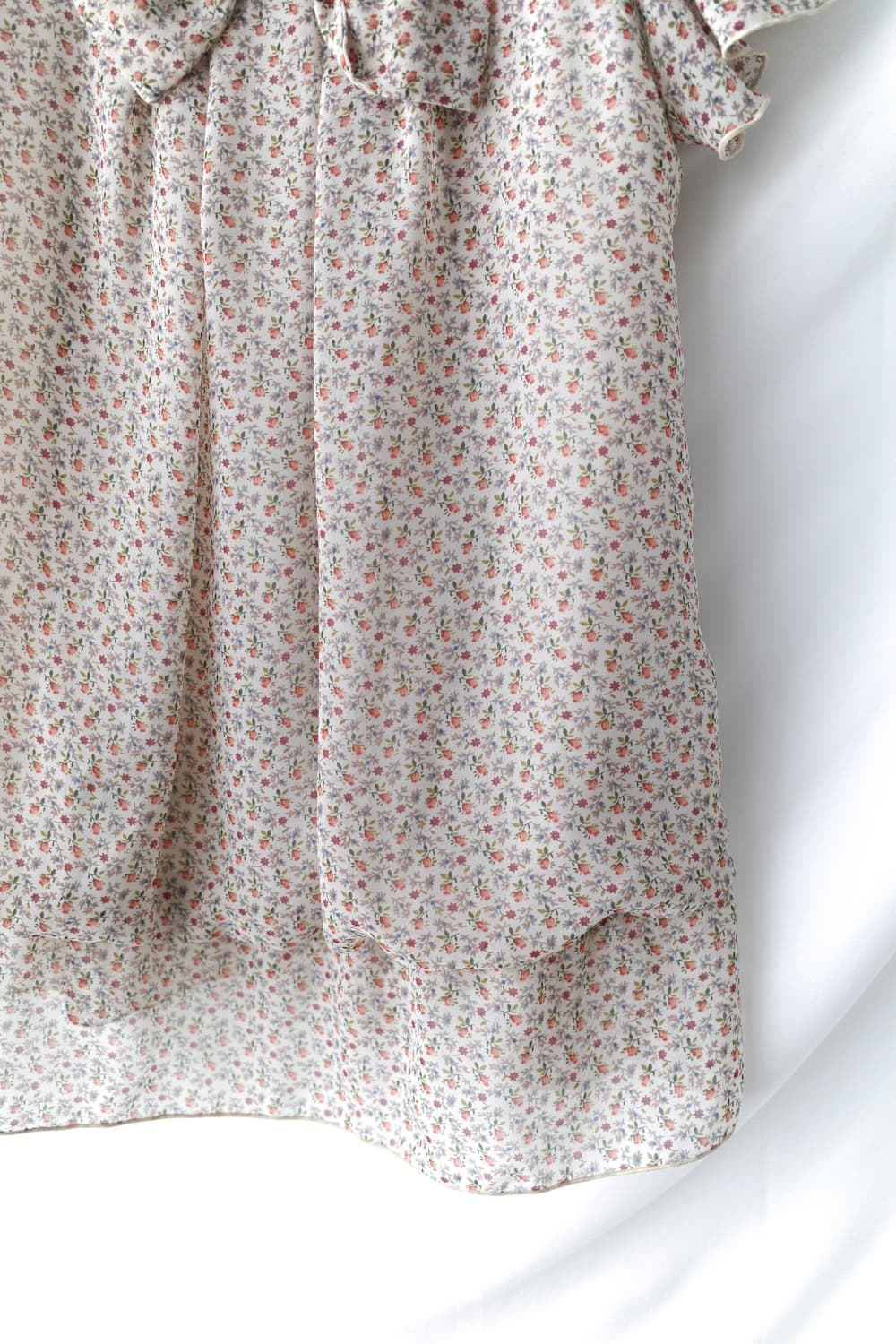 ribbon flower half blouse 상품이미지4