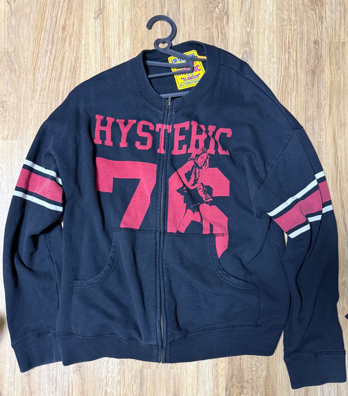 히스테릭글래머 히스테릭 76 오버사이즈드 점퍼 블랙 상품이미지2