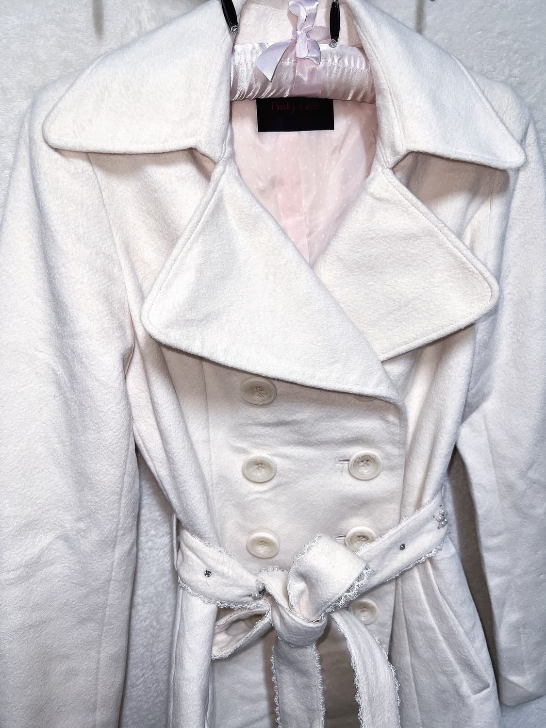 핑키걸즈 로맨틱갸루 로걀 히메 라떼 달천 리본벨트 코트 자켓 핀터 러블리 상품이미지9