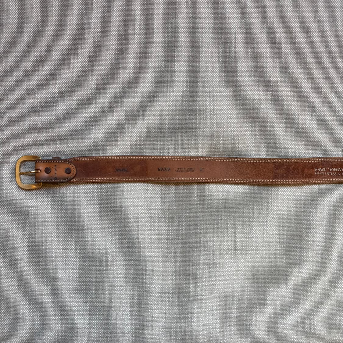 [24] 70s USA TEX TAN 카빙 레더 웨스턴 벨트 상품이미지7