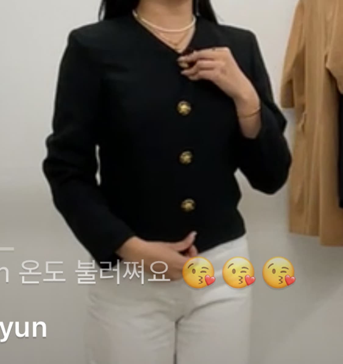 일본 수입 봄 가을 여름 트위드자켓 여름자켓 블랙 상품이미지8