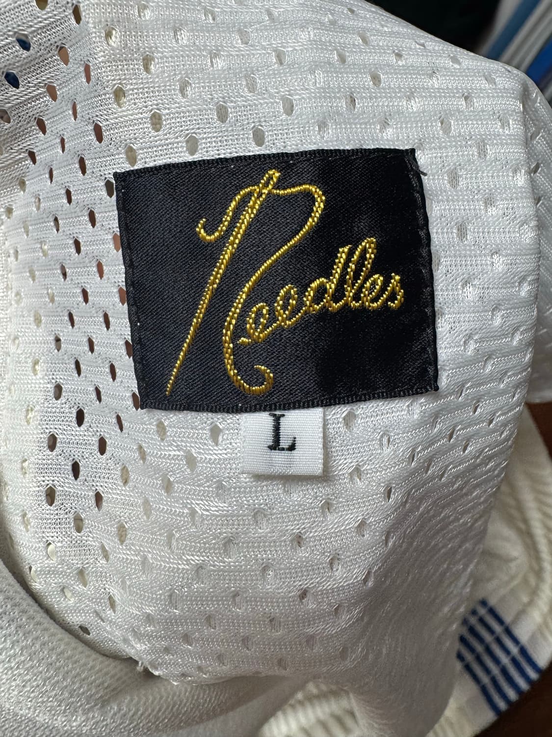 [니들스X스튜디오스 별주] 트랙팬츠 화이트 L사이즈 상품이미지3