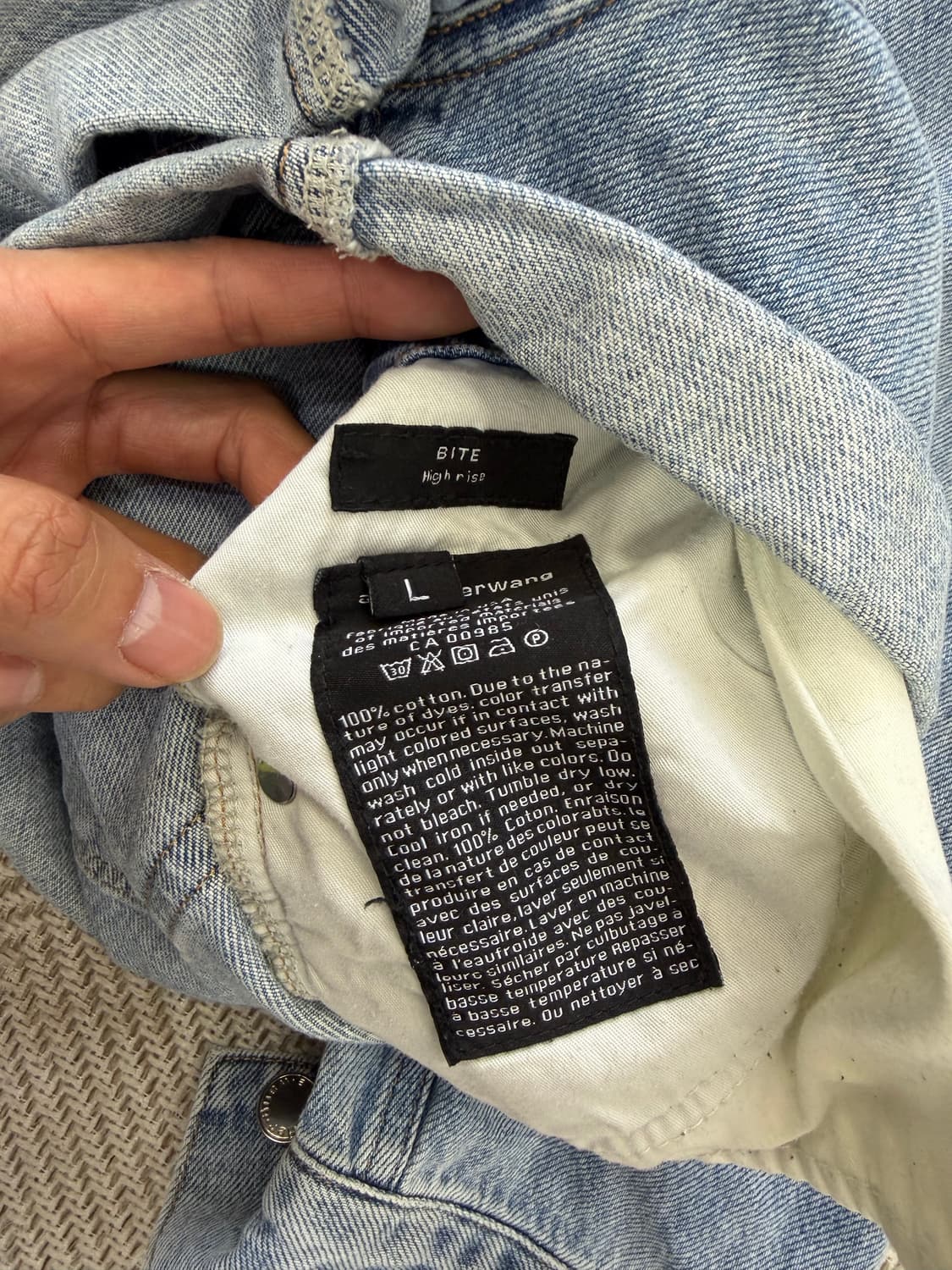 정품) 알렉산더왕 데님 점프슈트 L 상품이미지8