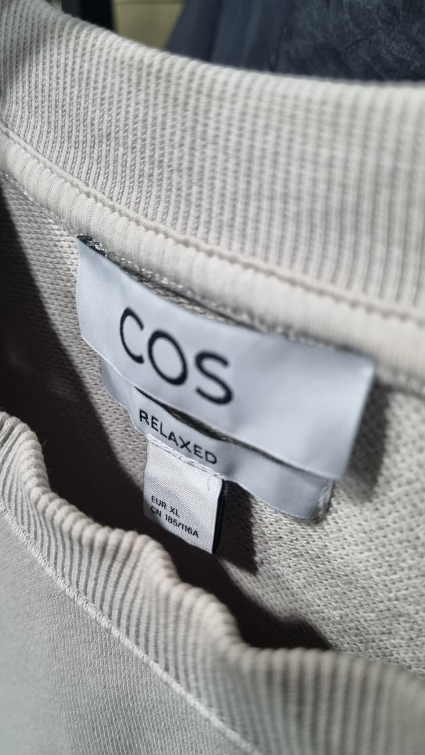 코스 기본 베이지색 맨투맨 105~110사이즈(표기xL) 상품이미지2