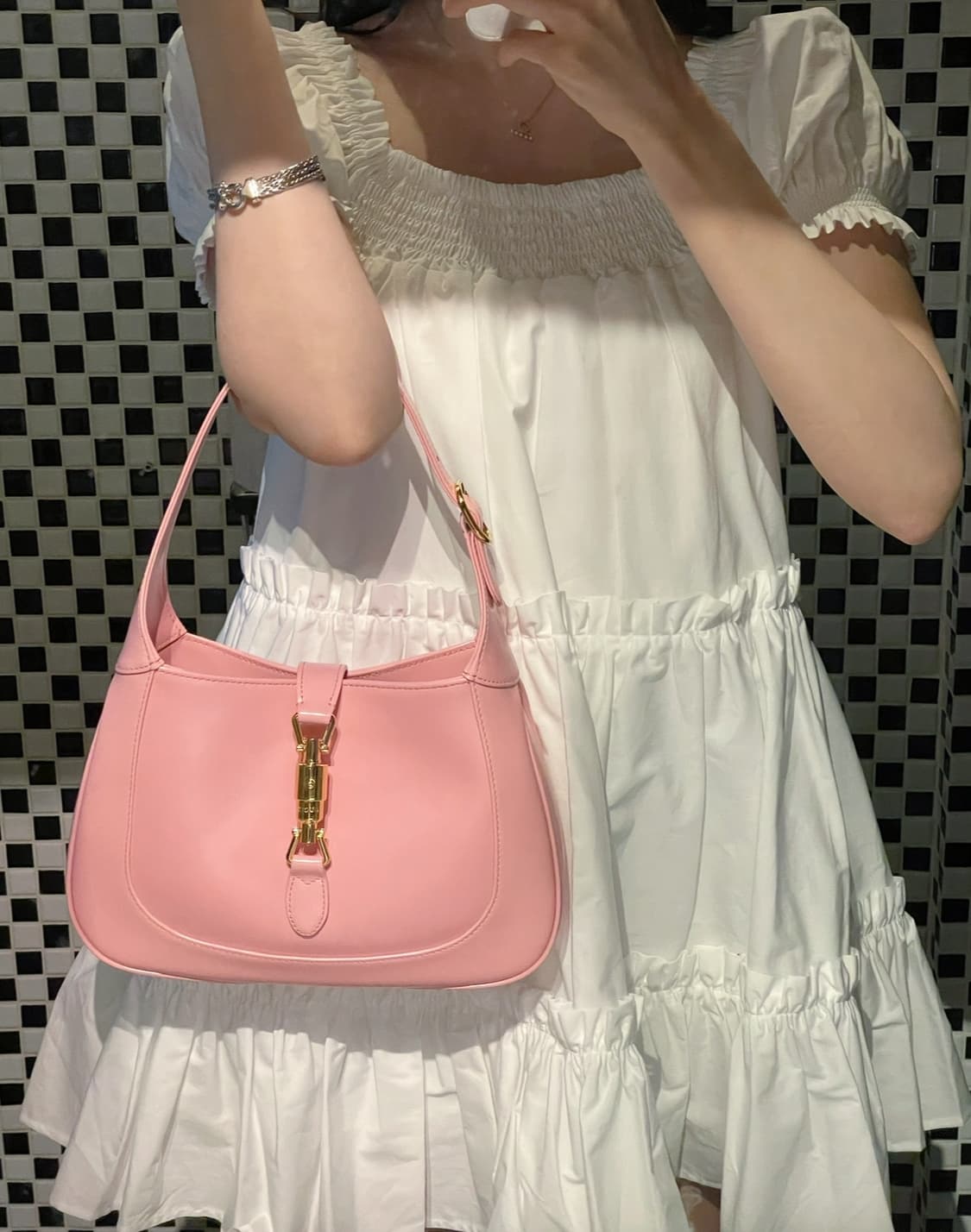 Gucci 구찌 재키백 스몰 핑크 상품이미지1