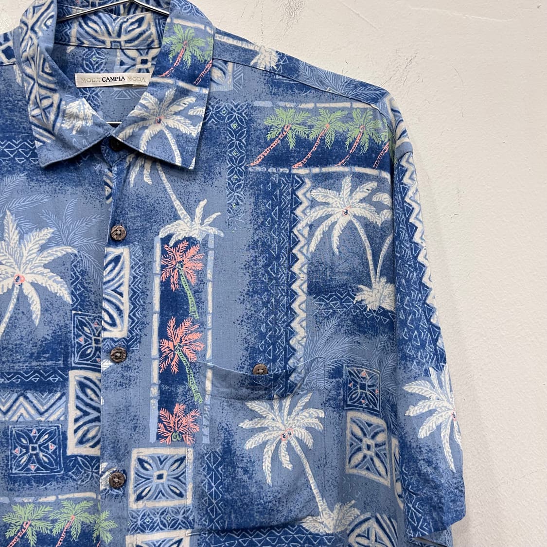 MODA 아메리칸 빈티지 하와이안 패턴 셔츠 상품이미지1