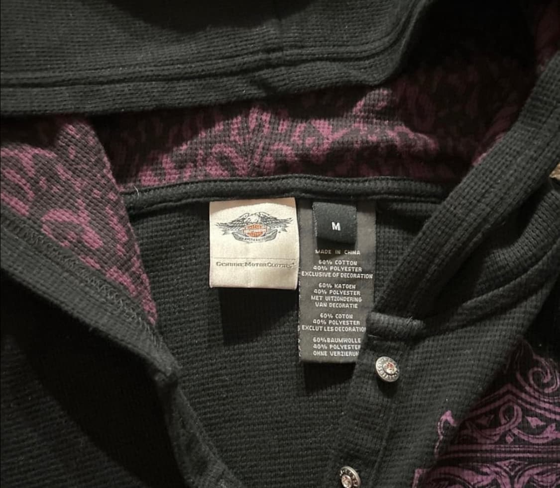 할리데이비슨 레오파드 후드티  상품이미지3