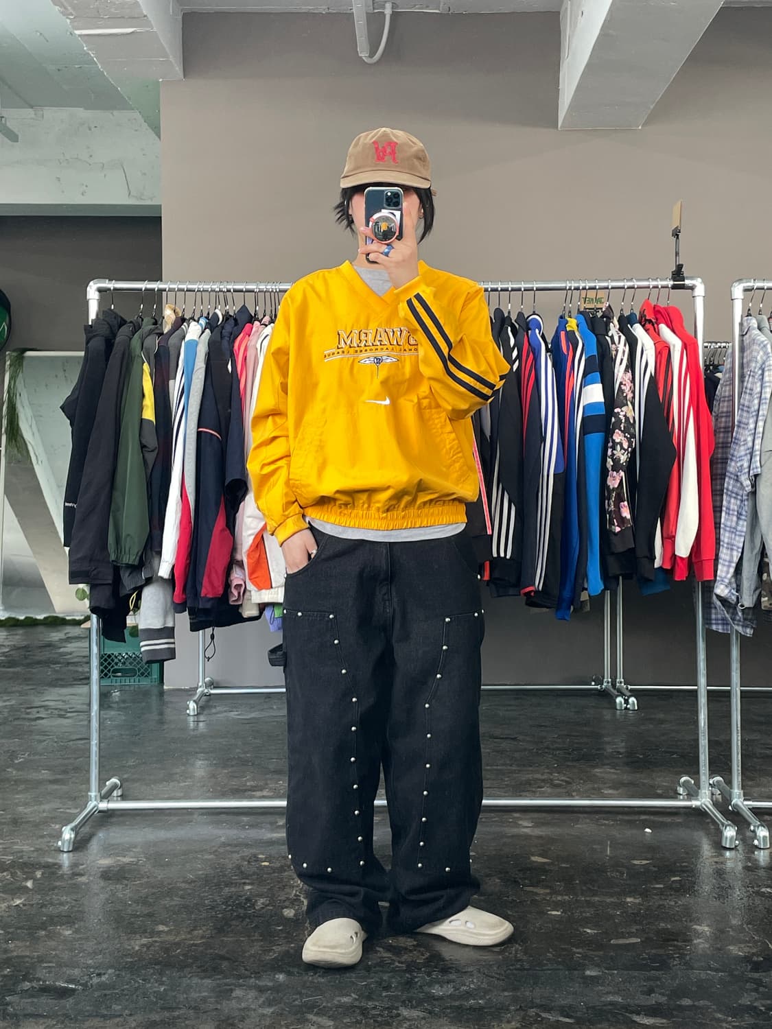 나이키 올드스쿨 v넥 바람막이 웜업 상품이미지3