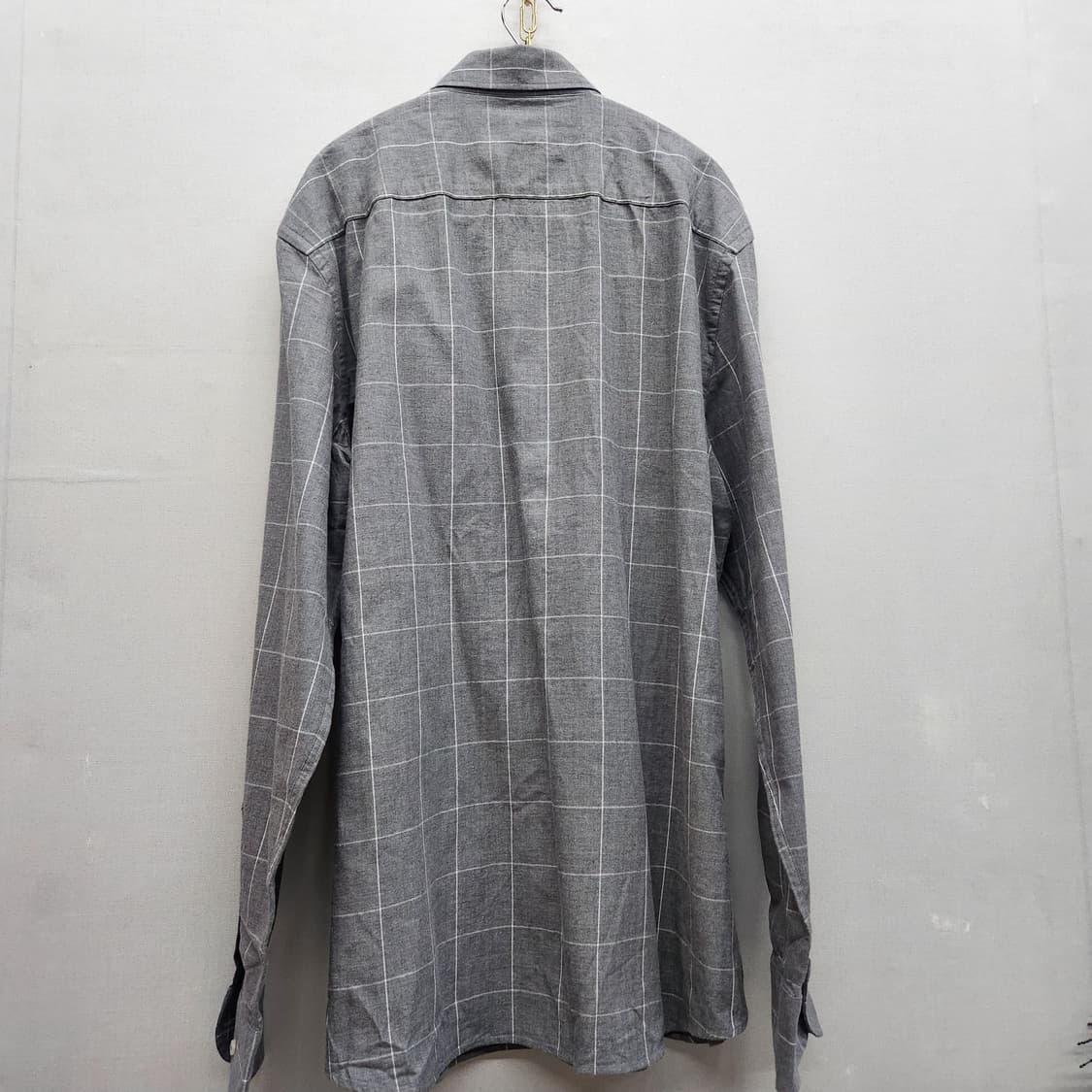 마시모두띠 윈도우페인 체크패턴 셔츠  2XL 상품이미지4