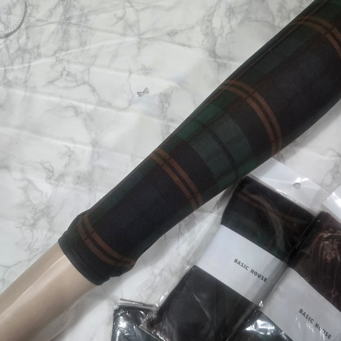 타탄체크 레깅스7장 새상품 상품이미지3