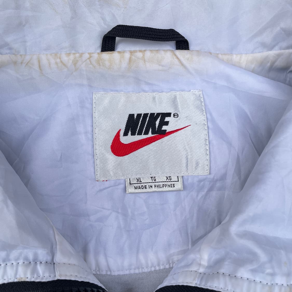 90s 나이키 대대장 스펠아웃 빅로고 트랙자켓 올드스쿨 바람막이 XL 상품이미지8
