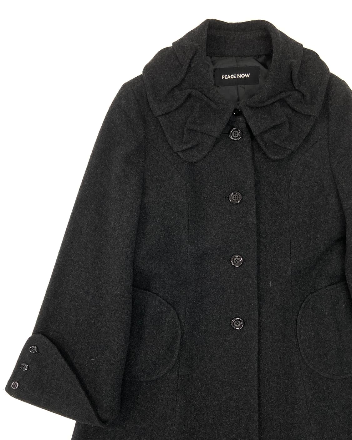 Peace Now Flare Wool Coat 상품이미지3