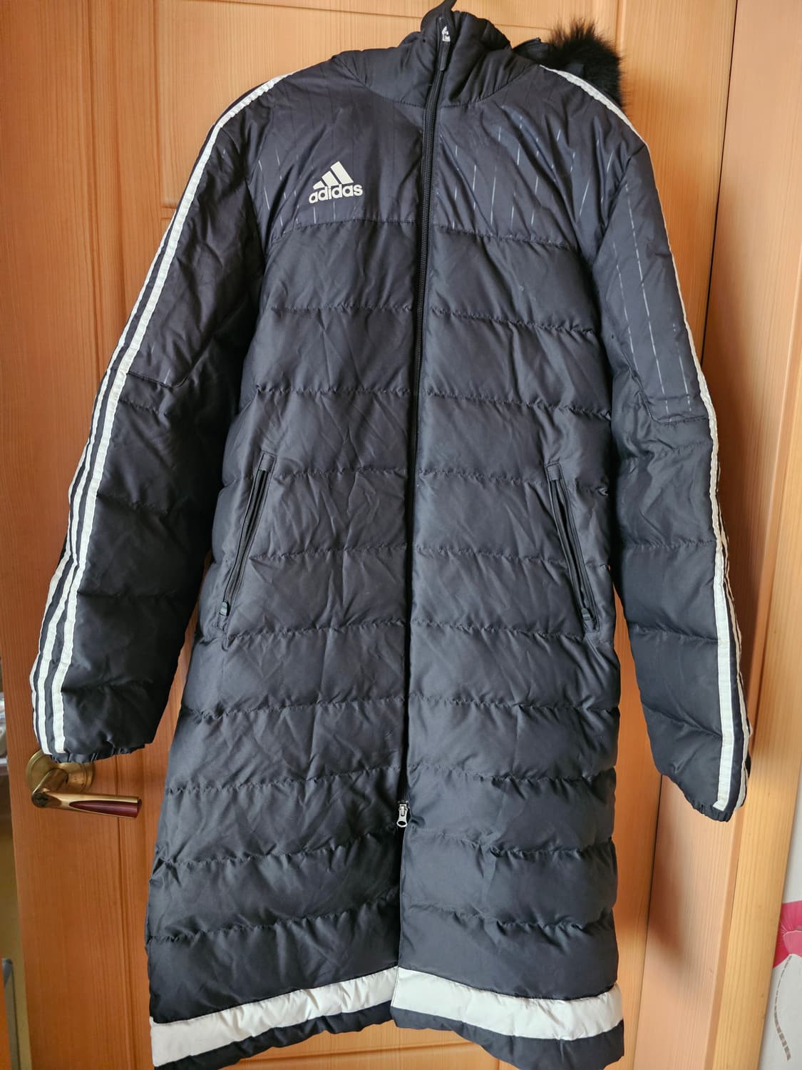 아디다스오리털블랙롱패딩 상품이미지1