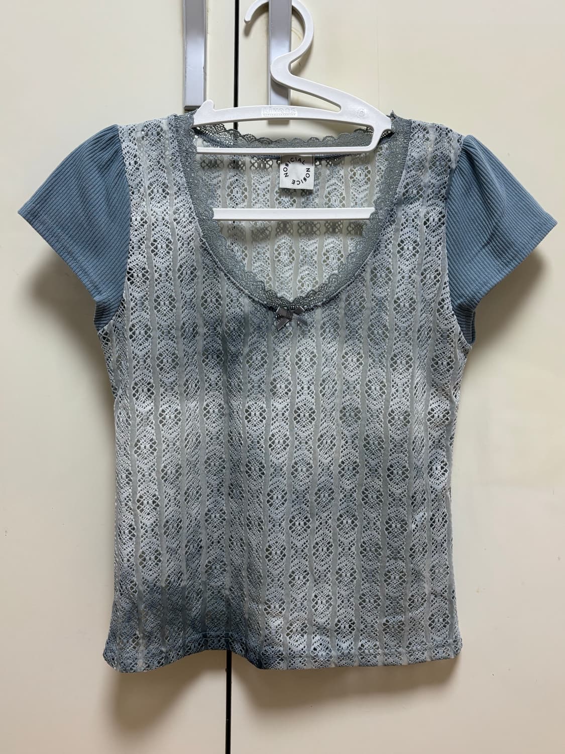 노피셜노피스 타이다이 유 넥 탑 블루 상품이미지1